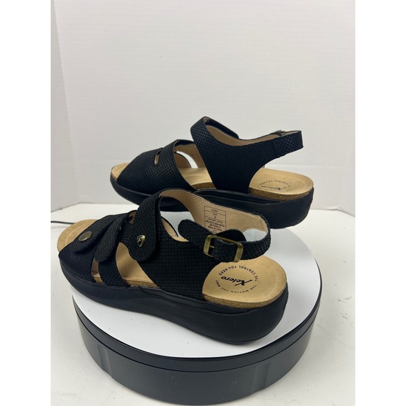 Xelero Women's Black Leather Comfort Walking Arch Support Sandals 12.5-13 (43) - Picture 5 of 17